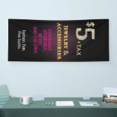 5 dollar voor juwelen en Accessoires banner (Beurs)
