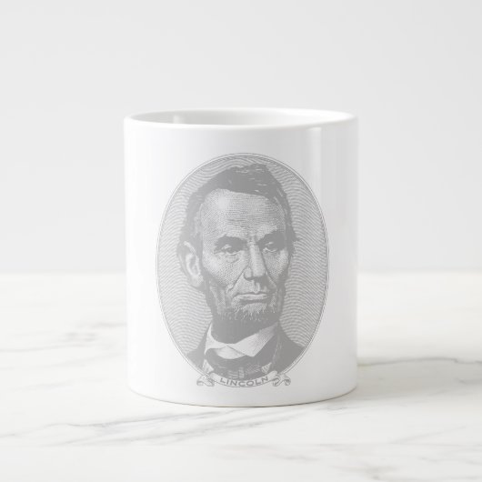 5 dollar voor President Abraham Lincoln Grote Koffiekop (Voorkant)