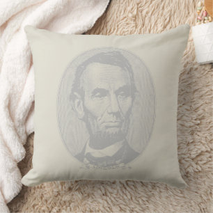 5 dollar voor President Abraham Lincoln Kussen