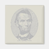 5 dollar voor President Abraham Lincoln Magneet (Voorkant)