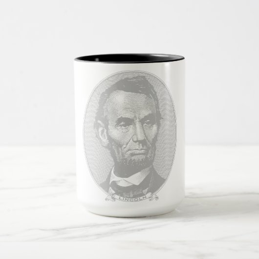 5 dollar voor President Abraham Lincoln Mok (Midden)
