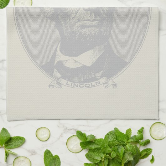 5 dollar voor President Abraham Lincoln Theedoek (Gevouwen)