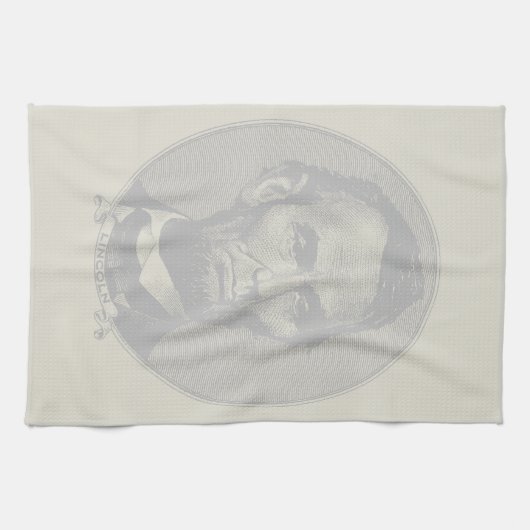5 dollar voor President Abraham Lincoln Theedoek (Horizontaal)