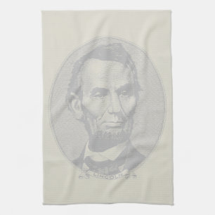 5 dollar voor President Abraham Lincoln Theedoek