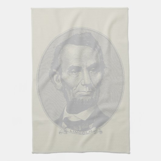 5 dollar voor President Abraham Lincoln Theedoek (Verticaal)