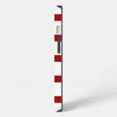 5 doorgesneden rode lijnen iPhone hoesje (Linkerkant)