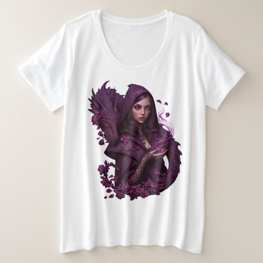 #5 Draken Dame Grote Maat T-shirt (Design voorkant)