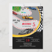 5 e Boys carter Birthday-uitnodigingen Kaart (Voorkant)