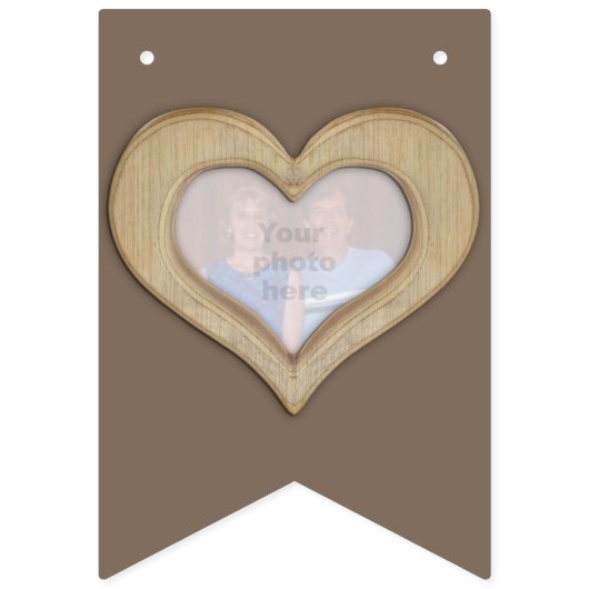 5 ^ e huwelijksdag gepersonaliseerde foto vlaggetjes (Tweede vlag)