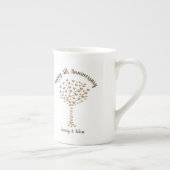 5 ^ e huwelijksdag man en vrouw porselein kop (Rechts)