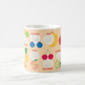 5 Een Dag Kawaii Fruit 2026 Kalender Koffiemok (Center)