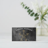5 Elementen Pentagram Psychische Zaken Visitekaartje (Staand voorkant)