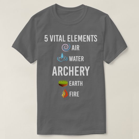 5 Elementen T-shirt (Design voorkant)