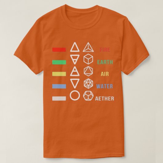 5 Elementen T-shirt (Design voorkant)