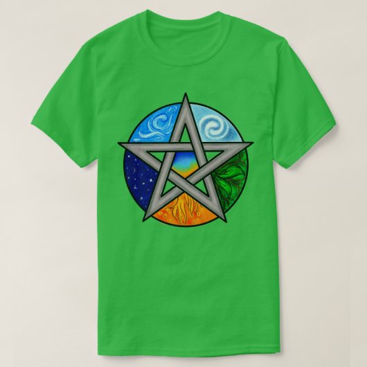 5 elementen van de natuur t-shirt (Design voorkant)