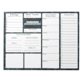 5 en 1 | Menu Planner | Lijst van kruidenierswaren Notitieblok (Voorkant)