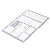 5 en 1 Voedingstracerer | Planner | Lijst van krui Notitieblok (Schuin)