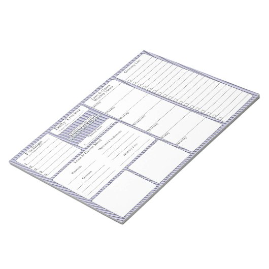 5 en 1 Voedingstracerer | Planner | Lijst van krui Notitieblok (Schuin)