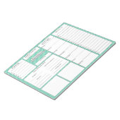 5 en 1 Voedingstracerer | Planner | Lijst van krui Notitieblok (Schuin)