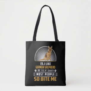 5 ES Ik hou van Duitse herder beter dan de meeste  Tote Bag