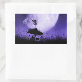 5 Fairy Silhouet 2 Rechthoekige Sticker (Tas)