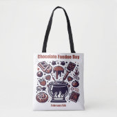 5 feb - Chocolade Fondue Dag Tote Bag (Voorkant)