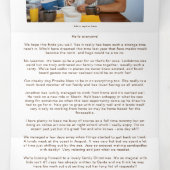 5 Foto 2020 jaar in Review Merry-kerstscript Drieluik Wenskaart (Binnenkant midden)