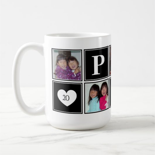 5 Foto Aangepaste zwarte POP Mok (Links)