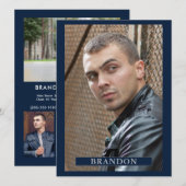 5 Foto Actor Model Pro 5.5x7.5 Sjabloon Kaart (Voorkant / Achterkant)