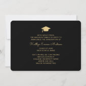 5 Foto Afstudeerder Collage Modern Script Black en Aankondiging (Achterkant)