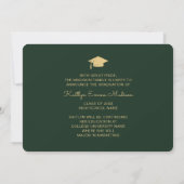 5 Foto Afstudeerder Collage Modern Script Green en Aankondiging (Achterkant)