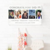 5 Foto Afstuderen 2026 Gefeliciteerd Afgestudeerd Spandoek (Insitu)