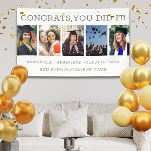 5 Foto Afstuderen 2026 Gefeliciteerd Afgestudeerd Spandoek