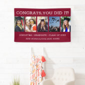 5 Foto Afstuderen 2026 Gefeliciteerd Afgestudeerde Spandoek (Insitu)