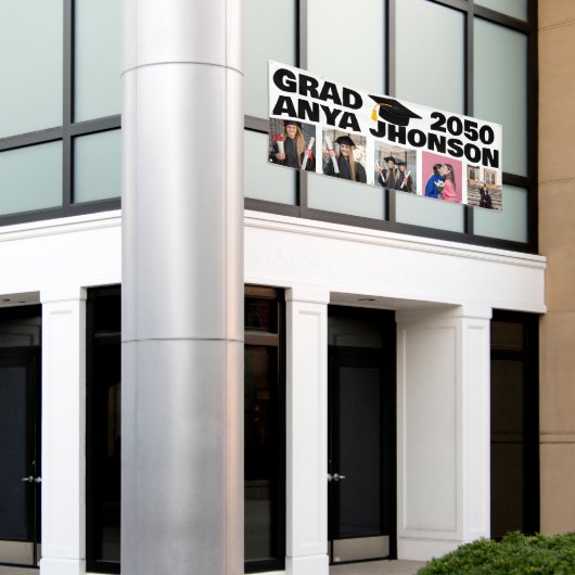 5 Foto Afstuderen Collage Afstuderen klasse van 20 Spandoek (Buitenkant Gebouw)