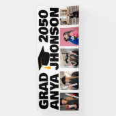 5 Foto Afstuderen Collage Afstuderen klasse van 20 Spandoek (Verticaal)