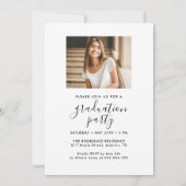 5 Foto Afstuderen Collage Script Modern Elegant Kaart (Achterkant)