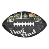 5 Foto Best Dog Pap Ever Retro American Football (Voorkant)