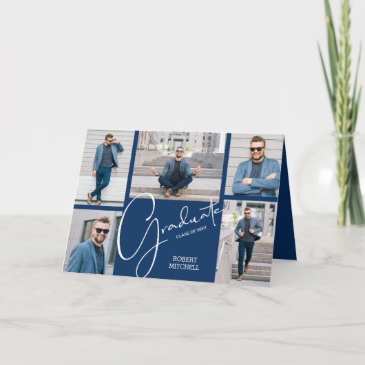 5 Foto Blauw Afstuderen (Voorkant)