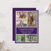 5 Foto Collage Afstudeerceremonie Uitnodiging (Voorkant / Achterkant in situ)