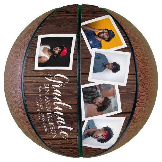 5 Foto Collage Afstuderen Basketbal (Verticaal)