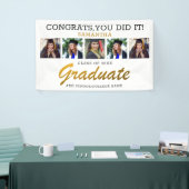 5 Foto Collage Afstuderen Congrats Afstuderen 2023 Spandoek (Beurs)