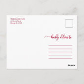 5 foto collage chic script Prettig kerstfeest Briefkaart (Achterkant)