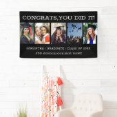 5 Foto Collage Congrats Afstuderen 2023 Afstuderen Spandoek (Insitu)