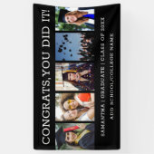 5 Foto Collage Congrats Afstuderen 2023 Afstuderen Spandoek (Verticaal)