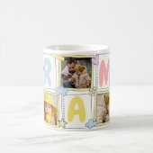 5 Foto Collage Cute Baby Pink Blue Granny Koffiemok (Center)