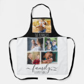 5 Foto Collage Familie Quote Naam oma Gift Schort (Voorkant)