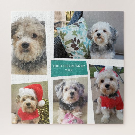 5 Foto collage Funky Mid Century Moderne Hoeken Legpuzzel (Verticaal)