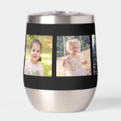 5 foto collage gepersonaliseerd modern monogram (Voorkant)