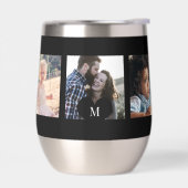 5 foto collage gepersonaliseerd modern monogram (Links)